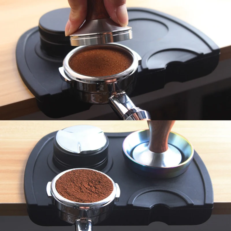 Café inviolable tapis anti-dérapant café coin café presse poudre tampon Silicone falsification coin tapis cafetière outil cafetière