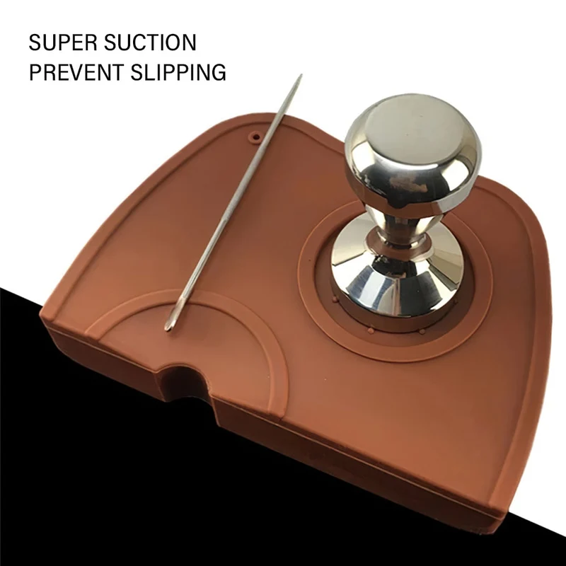 Café inviolable tapis anti-dérapant café coin café presse poudre tampon Silicone falsification coin tapis cafetière outil cafetière