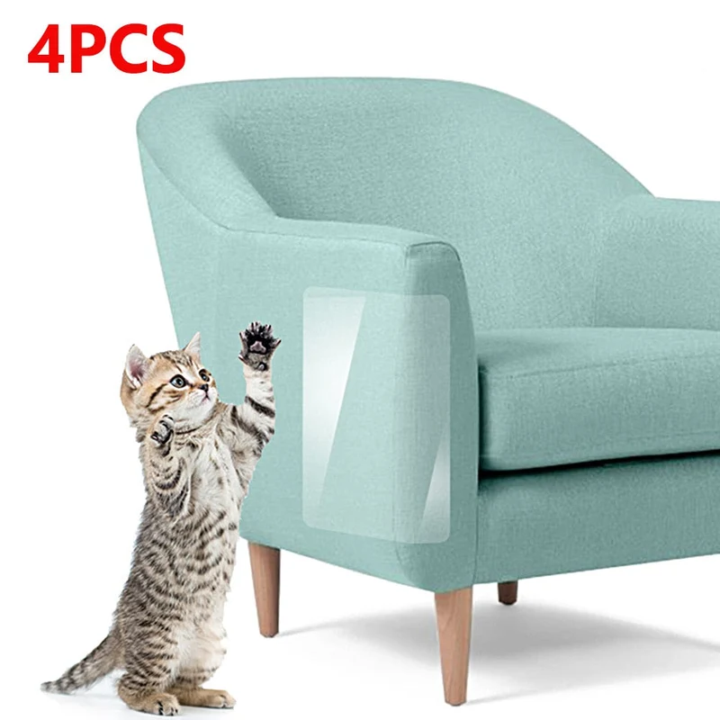 4 pièces chat griffe canapé anti-rayures gardes tissu canapé protecteur tapis canapé chat gratter gardes Flexible Pad Protection de meubles
