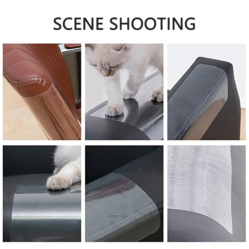 4 pièces chat griffe canapé anti-rayures gardes tissu canapé protecteur tapis canapé chat gratter gardes Flexible Pad Protection de meubles
