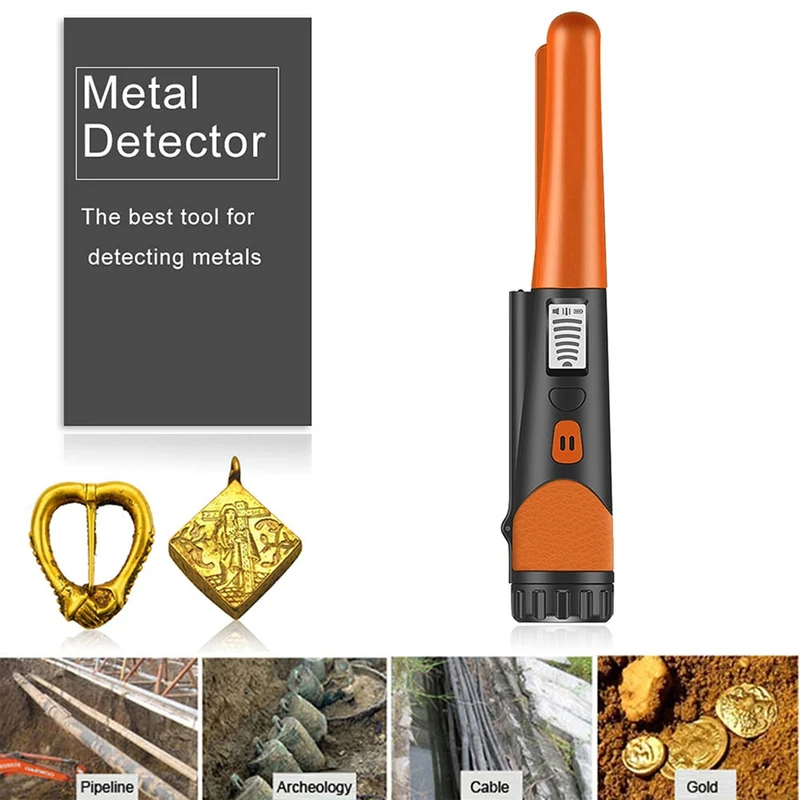 Détecteur de métaux portable Pinpointer professionnel GP-pointer Détecteur de métaux en or Alarme statique Tête étanche Pinpointer pour pièce de monnaie