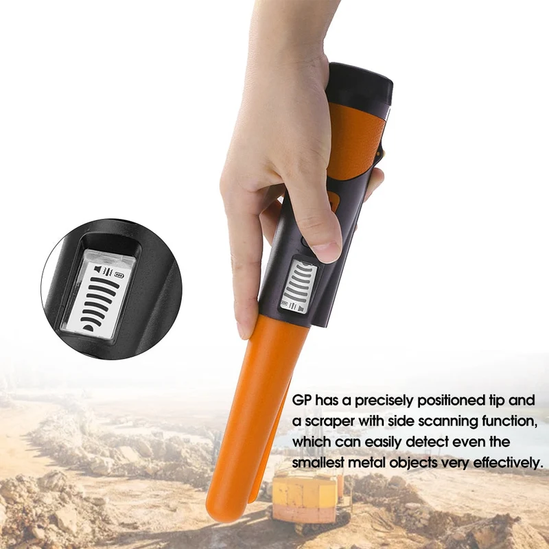 Détecteur de métaux portable Pinpointer professionnel GP-pointer Détecteur de métaux en or Alarme statique Tête étanche Pinpointer pour pièce de monnaie