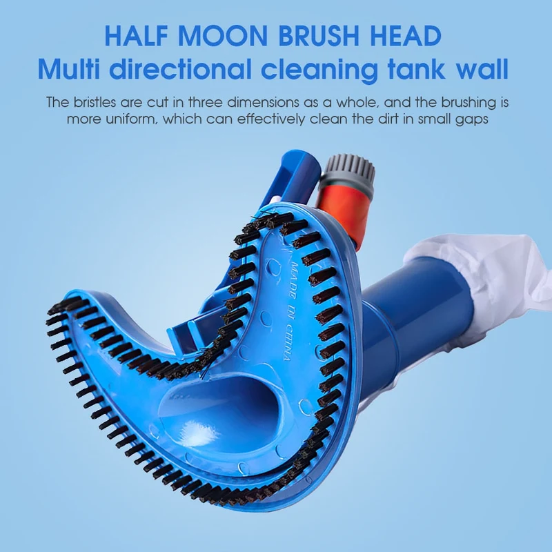 1 ensemble piscine aspirateur Vac tête d'aspiration piscine fontaine aspirateur brosse étang fontaine Spa objets flottants outils de nettoyage
