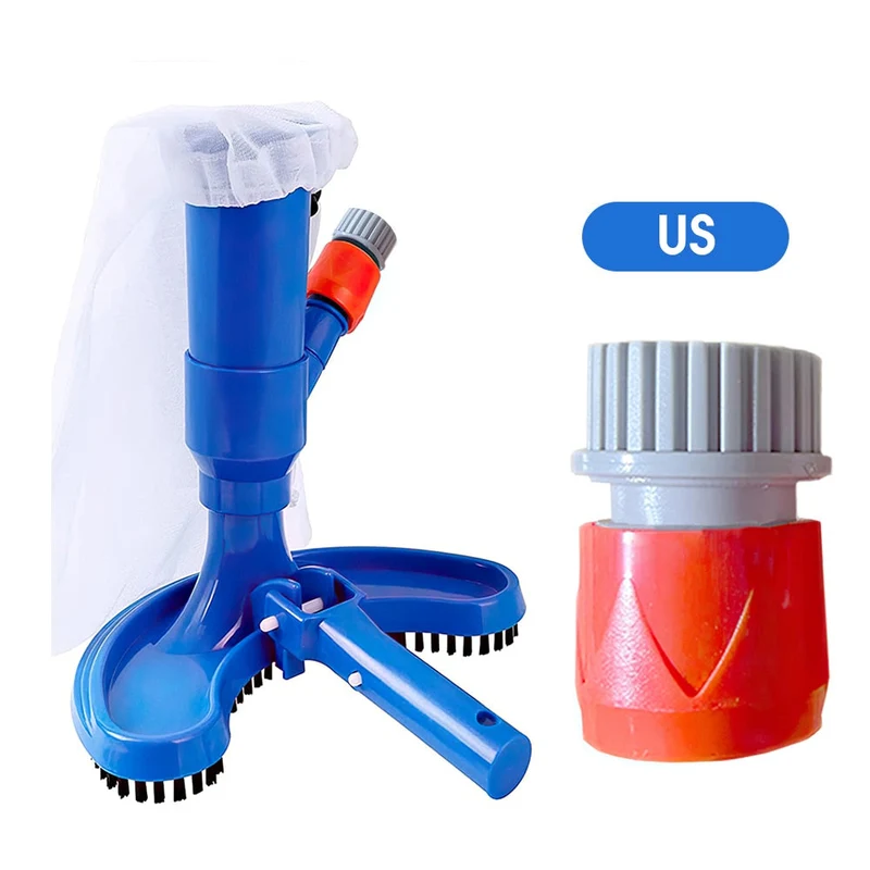 1 ensemble piscine aspirateur Vac tête d'aspiration piscine fontaine aspirateur brosse étang fontaine Spa objets flottants outils de nettoyage