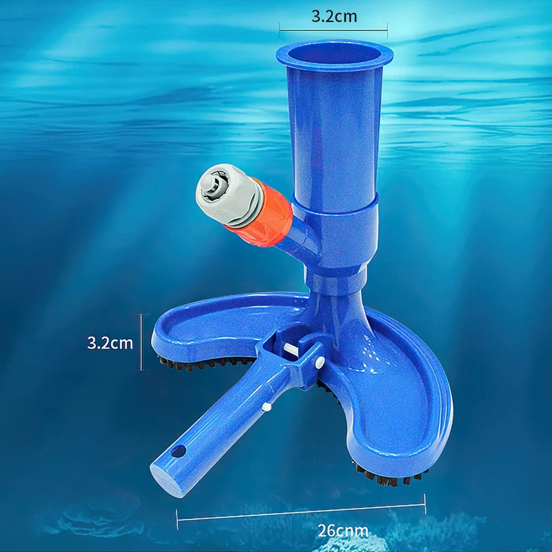 1 ensemble piscine aspirateur Vac tête d'aspiration piscine fontaine aspirateur brosse étang fontaine Spa objets flottants outils de nettoyage