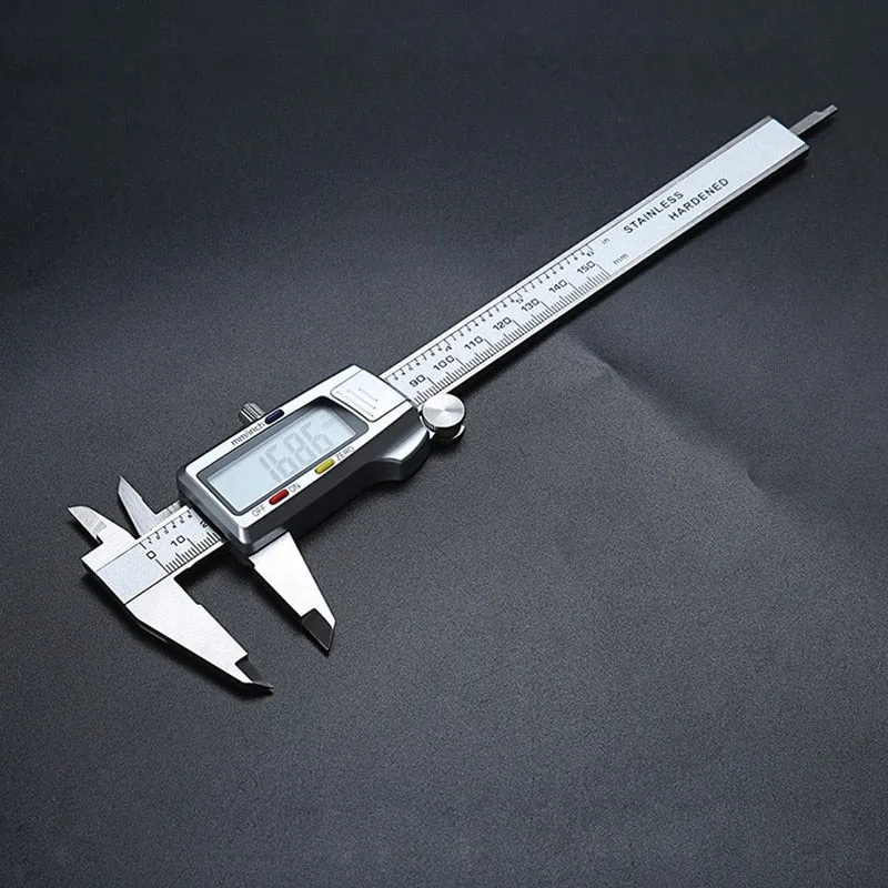 Pied à coulisse numérique 150mm Pied à coulisse numérique 6 pouces Pachomètre Micromètre Instruments de mesure Outils de mesure en acier inoxydable