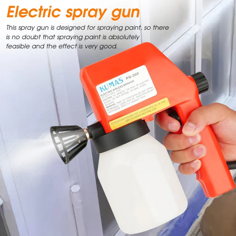 Pistolet à peinture électrique aérographe sans air 220V pulvérisateur à haute pression outil de peinture 600ml pulvérisateurs de peinture de voiture aérographe décor à la maison