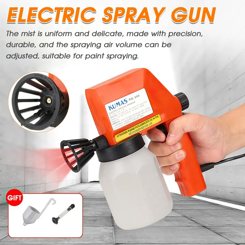 Pistolet à peinture électrique aérographe sans air 220V pulvérisateur à haute pression outil de peinture 600ml pulvérisateurs de peinture de voiture aérographe décor à la maison