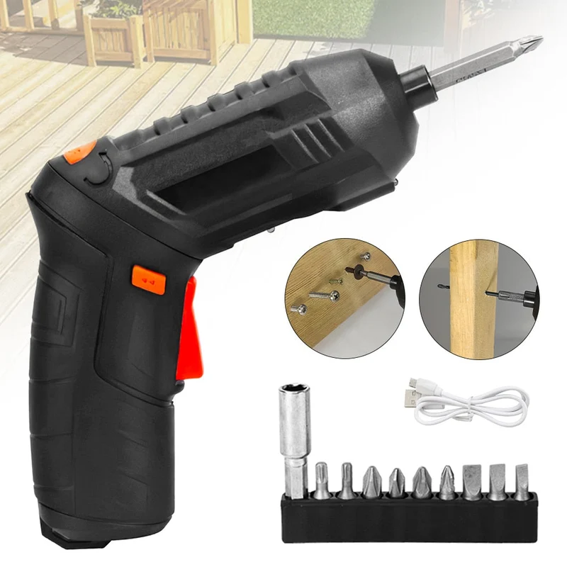 Jeu de tournevis électrique Mini tournevis sans fil Rechargeable par USB Kit de forets outils électriques outil de réparation Portable tournevis