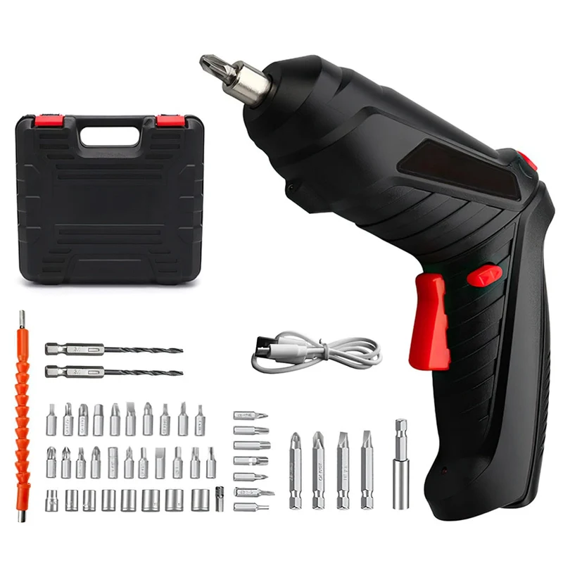 Jeu de tournevis électrique Mini tournevis sans fil Rechargeable par USB Kit de forets outils électriques outil de réparation Portable tournevis
