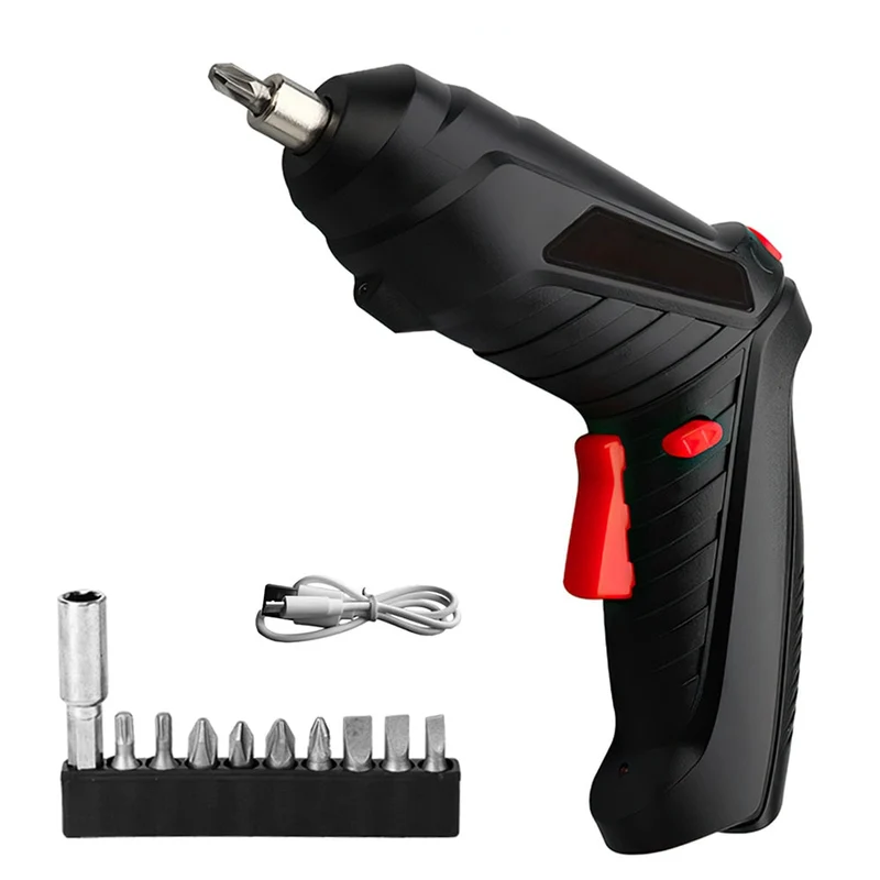 Jeu de tournevis électrique Mini tournevis sans fil Rechargeable par USB Kit de forets outils électriques outil de réparation Portable tournevis