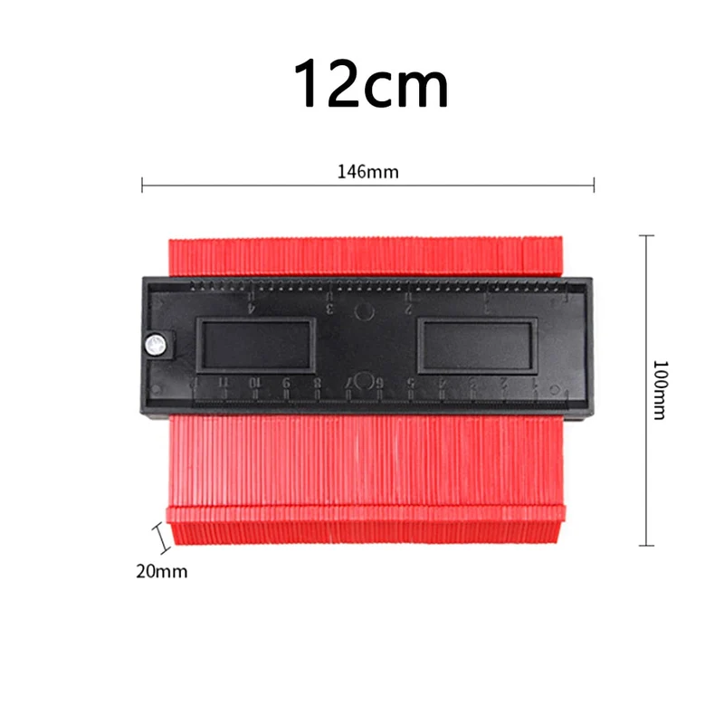 WAKYME multi-fonction copie jauge Contour profil outils de travail du bois règle d'angle radian Instruments de mesure jauge Meethulp