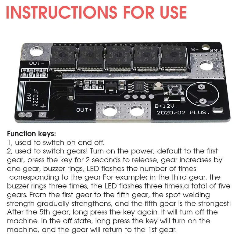 Soudeuse par points Portable 12V batterie stockage Machine de soudage par points bricolage PCB Circuit imprimé Mini stylo de soudage par points pour 18650/26650/32650