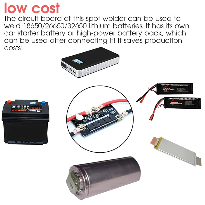 Soudeuse par points Portable 12V batterie stockage Machine de soudage par points bricolage PCB Circuit imprimé Mini stylo de soudage par points pour 18650/26650/32650