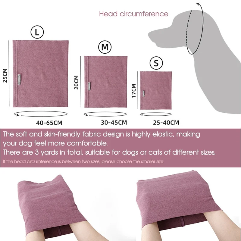 Turban de toilettage pour animaux de compagnie doux chaud anti-bruit cache-oreilles confortable isoler le bruit capuche chapeaux fournitures pour animaux de compagnie chiots chien accessoires