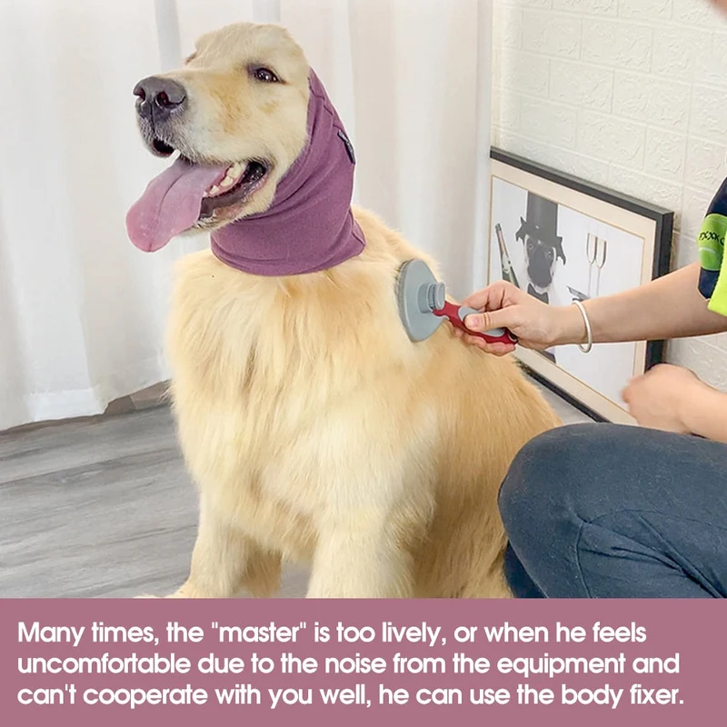 Turban de toilettage pour animaux de compagnie doux chaud anti-bruit cache-oreilles confortable isoler le bruit capuche chapeaux fournitures pour animaux de compagnie chiots chien accessoires