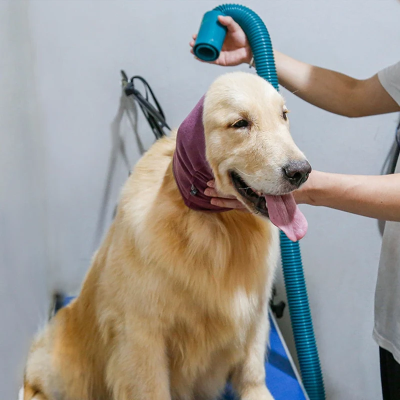 Turban de toilettage pour animaux de compagnie doux chaud anti-bruit cache-oreilles confortable isoler le bruit capuche chapeaux fournitures pour animaux de compagnie chiots chien accessoires