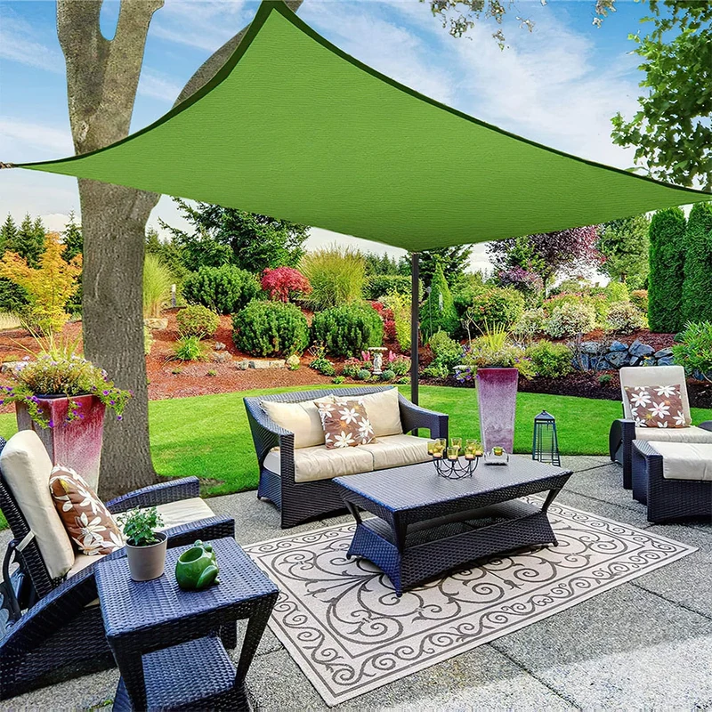 Été extérieur Anti-UV voile d'ombrage imperméable auvent pare-soleil Oxford tissu crème solaire couverture d'ombre pour jardin plage Camping Patio