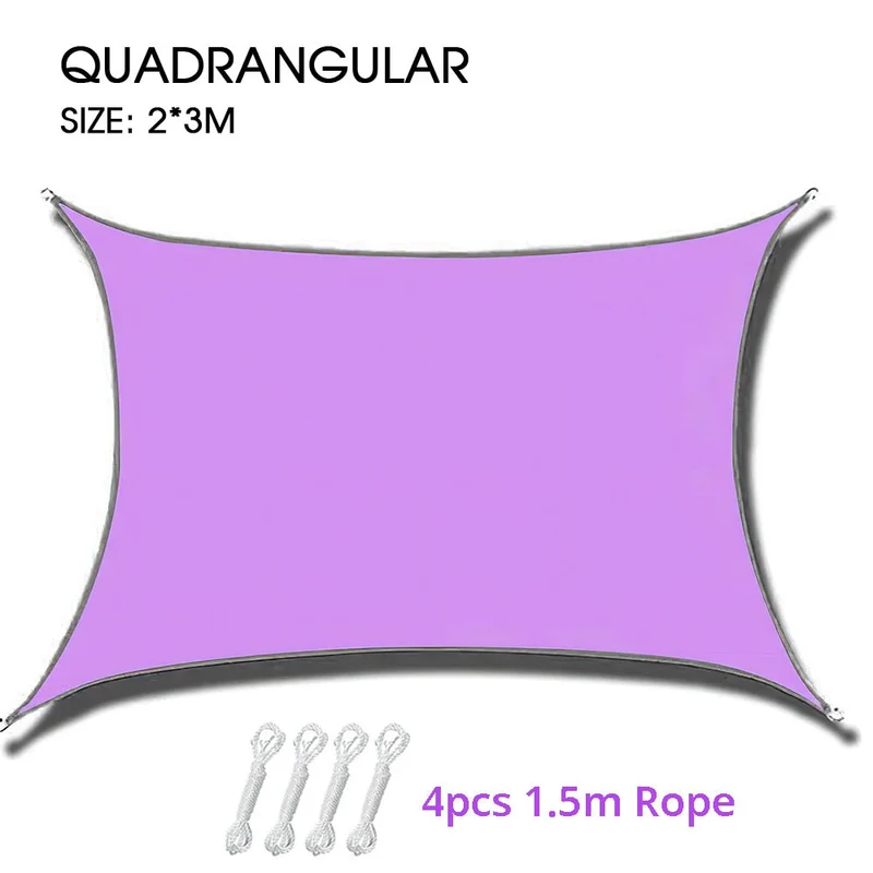 Été extérieur Anti-UV voile d'ombrage imperméable auvent pare-soleil Oxford tissu crème solaire couverture d'ombre pour jardin plage Camping Patio