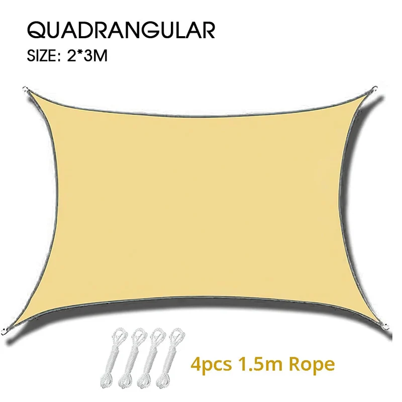 Été extérieur Anti-UV voile d'ombrage imperméable auvent pare-soleil Oxford tissu crème solaire couverture d'ombre pour jardin plage Camping Patio