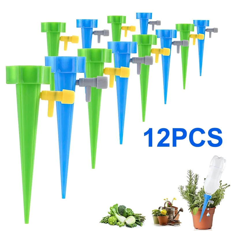 12/24 pièces ensemble d'irrigation goutte à goutte automatique dispositifs d'arrosage automatique goutte à goutte pour serres de jardin et de légumes