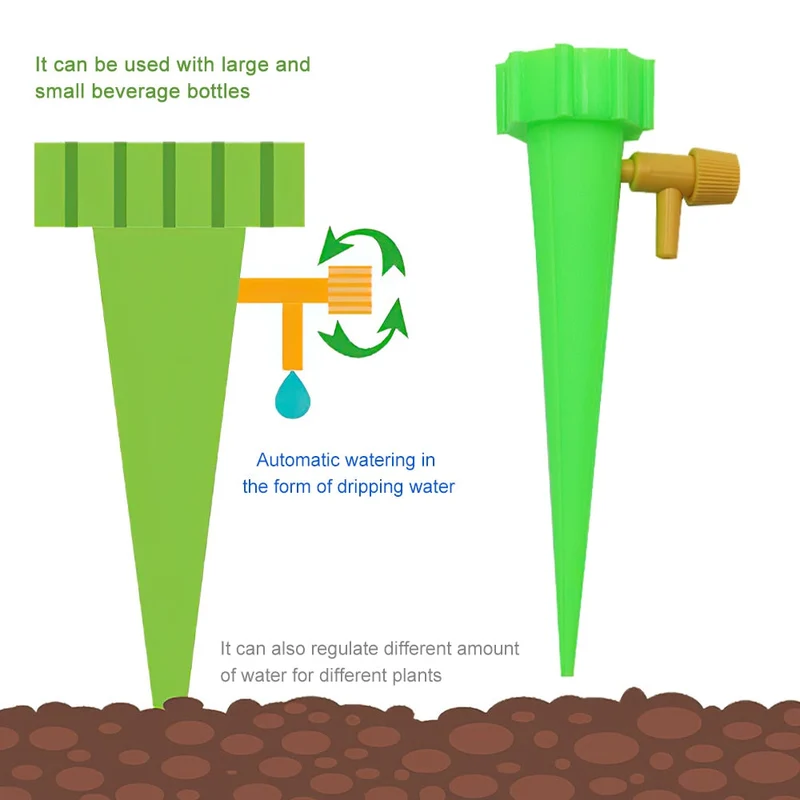 12/24 pièces ensemble d'irrigation goutte à goutte automatique dispositifs d'arrosage automatique goutte à goutte pour serres de jardin et de légumes