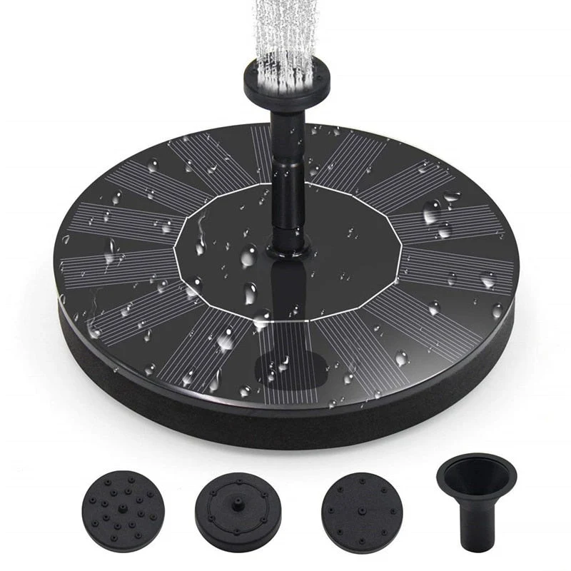 Fontaine solaire flottante pompe à eau 7V 1W panneau solaire extérieur fontaine à eau décoration de jardin bain d'oiseau pour piscine étang Aquarium