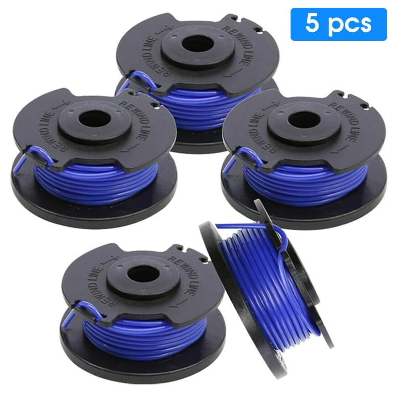 5 pcs/lot ligne de débroussailleuse ligne de débroussailleuse en Nylon débroussailleuse cordon débroussailleuse bobine de remplacement pour Ryobi One + tondeuse sans fil
