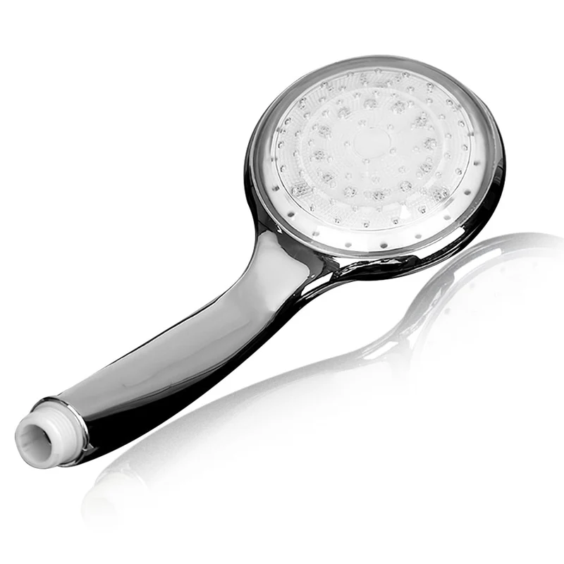 LED pommeau de douche changement de couleur automatique contrôle de la température salle de bain pommeau de douche pulvérisateur pression cascade salle de bain fournitures
