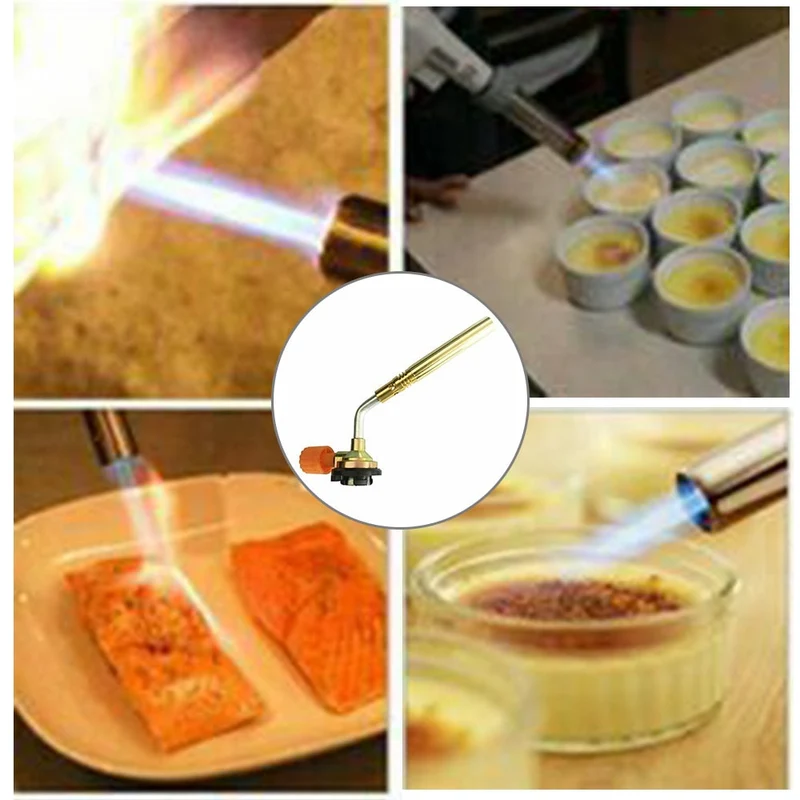 Torche au butane flamme pistolet briquet torche de soudage chalumeau à gaz réglable lance-flammes brûleur Camping soudage cuisson BBQ outil
