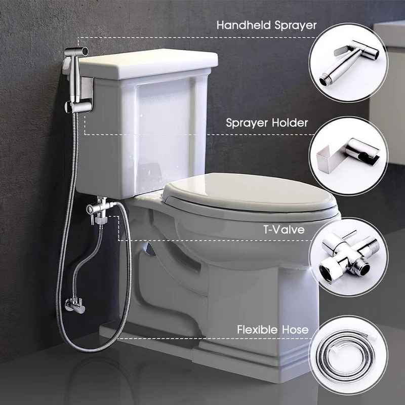 Ensemble de pulvérisateur de bidet de toilette à main