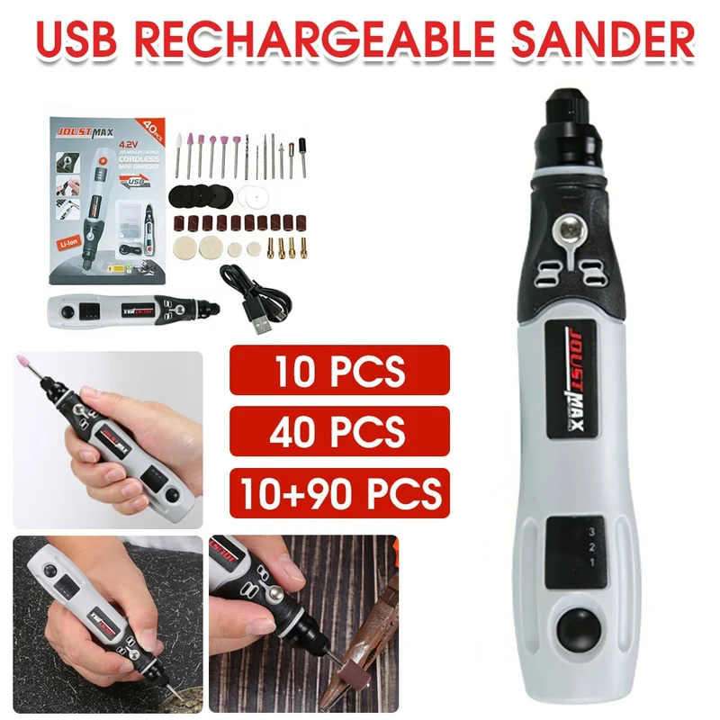 15000 tr/min Mini perceuse électrique graveur outil rotatif Machine de polissage meulage têtes d'outils de gravure stylo de gravure à vitesse Variable