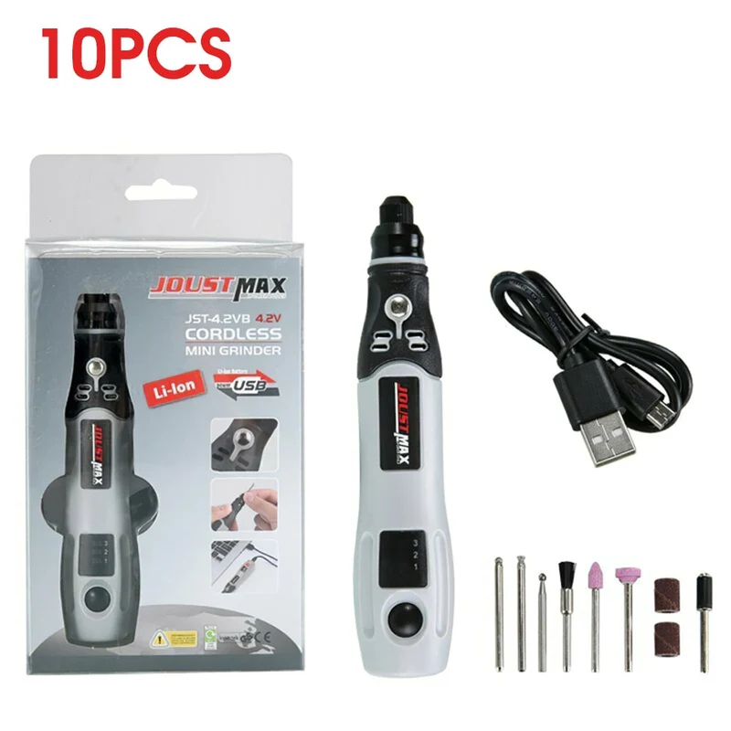 15000 tr/min Mini perceuse électrique graveur outil rotatif Machine de polissage meulage têtes d'outils de gravure stylo de gravure à vitesse Variable