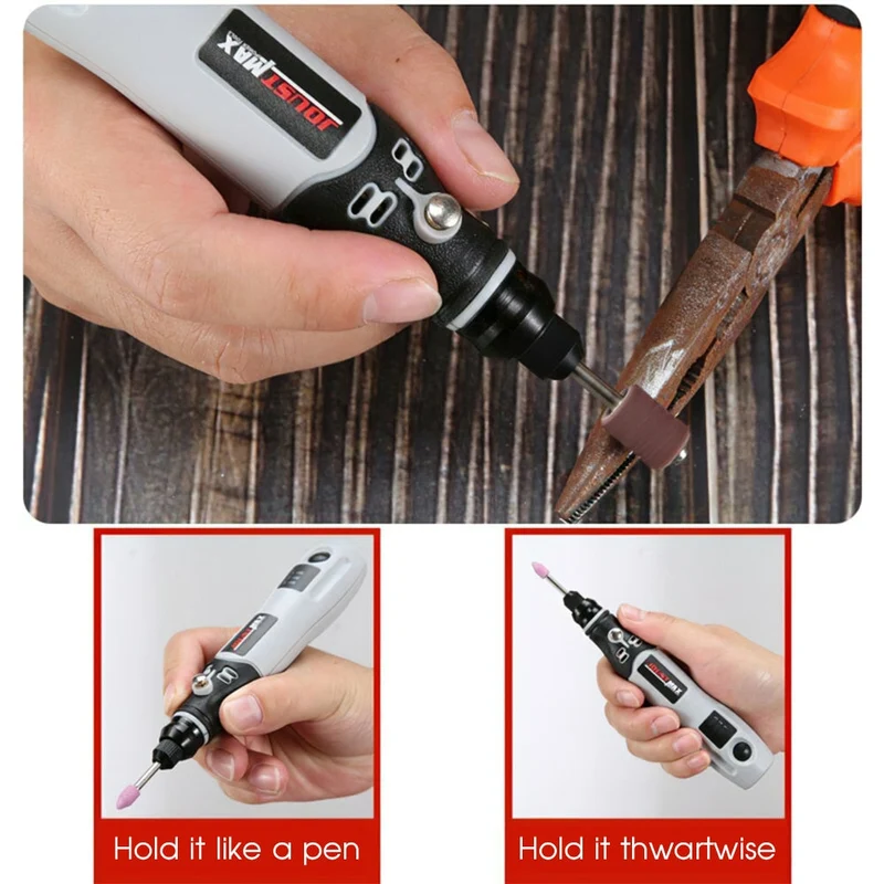 15000 tr/min Mini perceuse électrique graveur outil rotatif Machine de polissage meulage têtes d'outils de gravure stylo de gravure à vitesse Variable