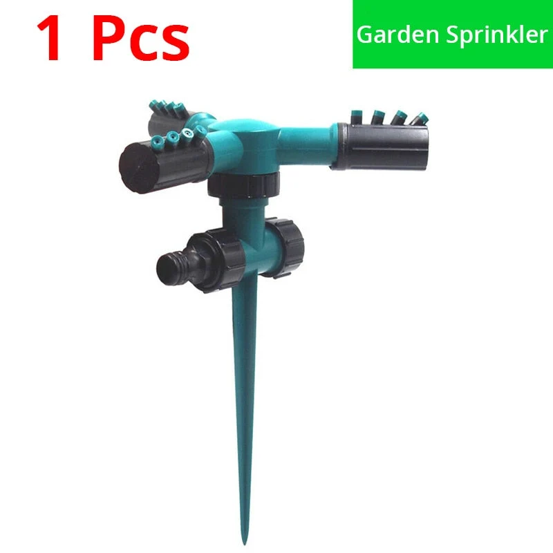 Arroseur de jardin arrosage automatique pelouse pulvérisateur à 360 degrés arroseur d'eau d'irrigation 3 outils de jardinage à buse rotative