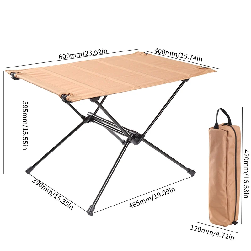 Table de camping pliable-table à enrouler compacte portable ultra-légère randonnée escalade pique-nique tables pliantes