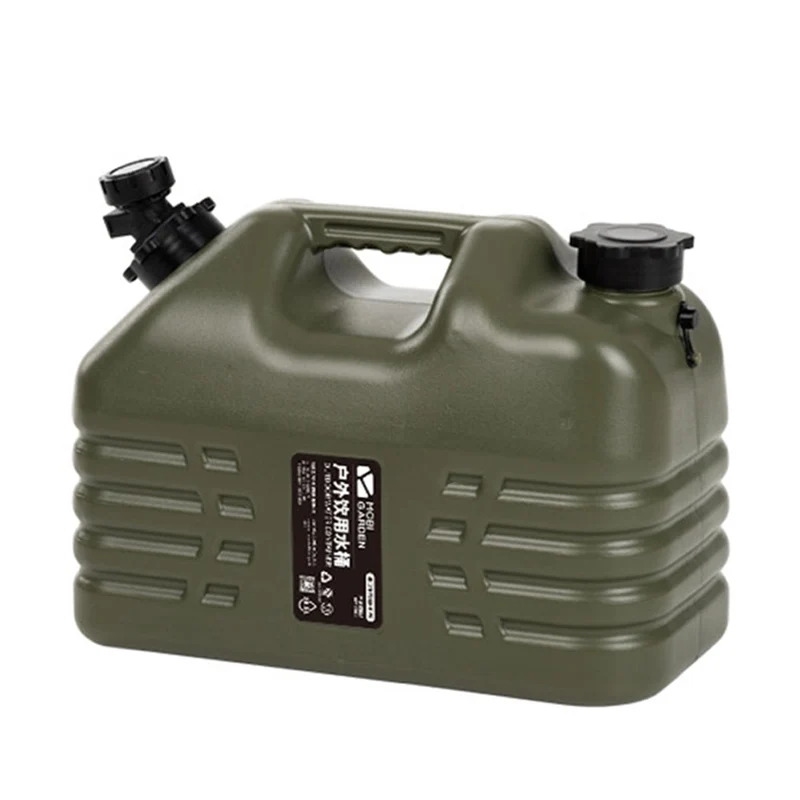 Seau à eau extérieur de grande capacité de 10.5 L, seau de conduite Portable, conteneur de réservoir Portable avec robinet pour le Camping