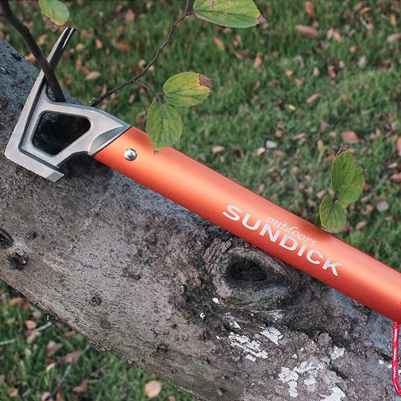 Camping en plein air Tente Peg Marteau Alpinisme Randonnée En Acier Inoxydable Nail Extracteur Accessoires Escalade Outil