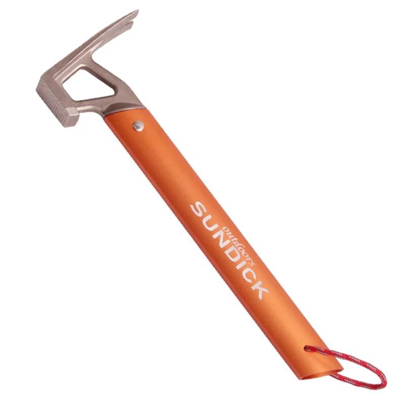 Camping en plein air Tente Peg Marteau Alpinisme Randonnée En Acier Inoxydable Nail Extracteur Accessoires Escalade Outil
