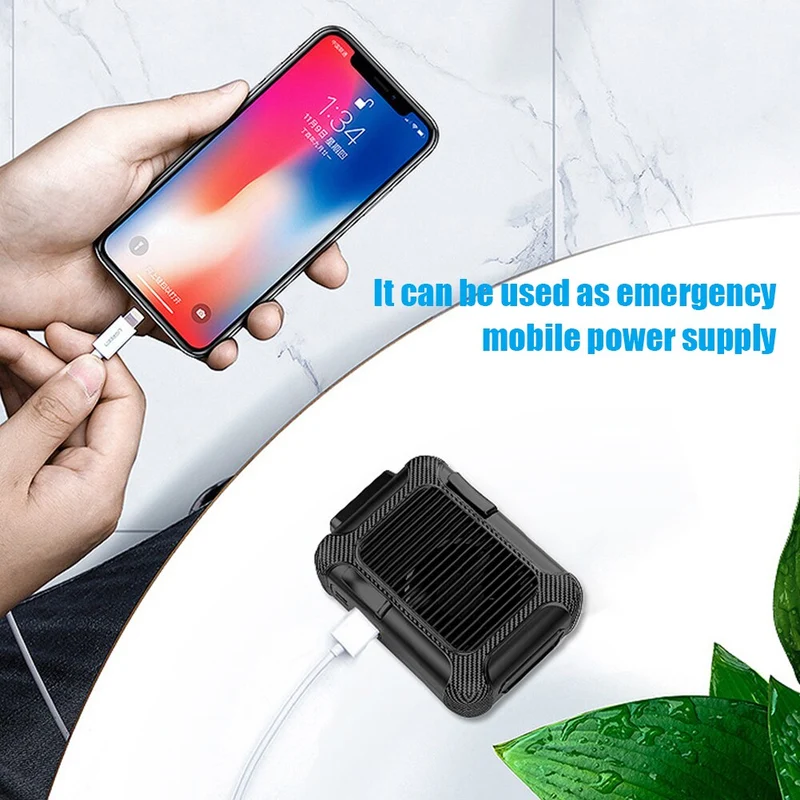 Portable suspendu taille ventilateur USB Rechargeable silencieux portable cou ventilateur climatiseur sans feuilles ventilateur de refroidissement été ventilateur personnel