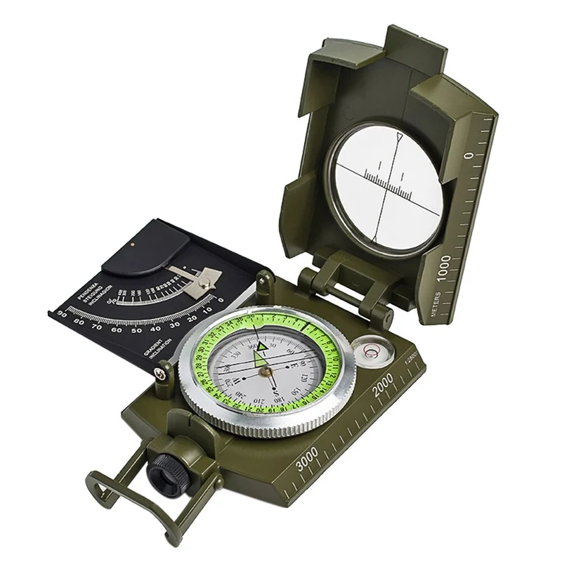 Camping en plein air randonnée boussole de survie boussole inclinomètre portable boussole pour Camping randonnée chasse