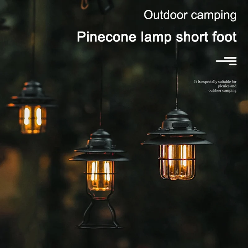 Rétro Camping Lumières Extérieures Multifonctionnelles Cheval Lanternes Camping USB Rechargeable Éclairage De Secours Portable Lumières