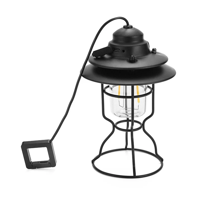 Rétro Camping Lumières Extérieures Multifonctionnelles Cheval Lanternes Camping USB Rechargeable Éclairage De Secours Portable Lumières