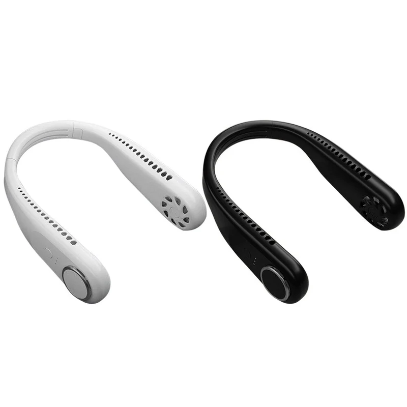 Ventilateur de cou suspendu portable Ventilateurs muets sans lame rechargeables par USB Refroidisseur de climatisation pour ventilateur de sportMini ventilateur électrique sans fil