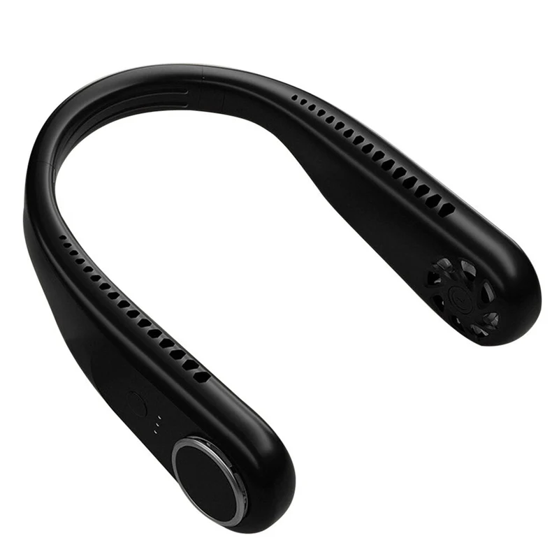 Ventilateur de cou suspendu portable Ventilateurs muets sans lame rechargeables par USB Refroidisseur de climatisation pour ventilateur de sportMini ventilateur électrique sans fil