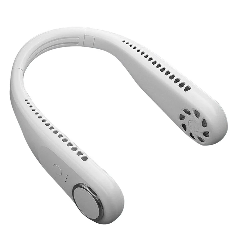 Ventilateur de cou suspendu portable Ventilateurs muets sans lame rechargeables par USB Refroidisseur de climatisation pour ventilateur de sportMini ventilateur électrique sans fil
