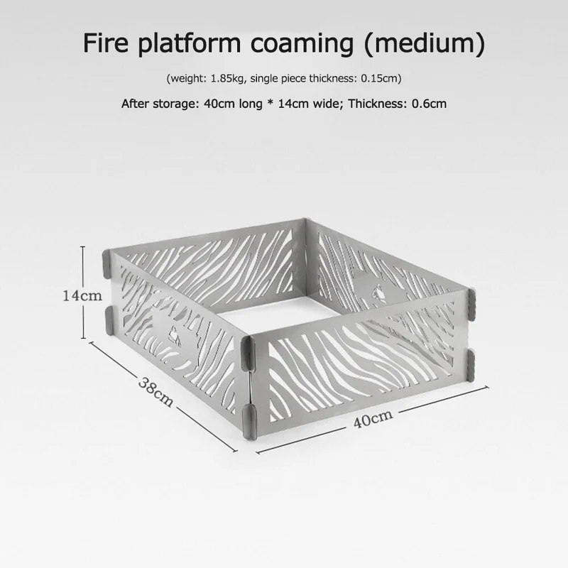 Réchaud Portable pare-brise léger en acier inoxydable feu de camp pare-vent pour Camping en plein air randonnée sac à dos