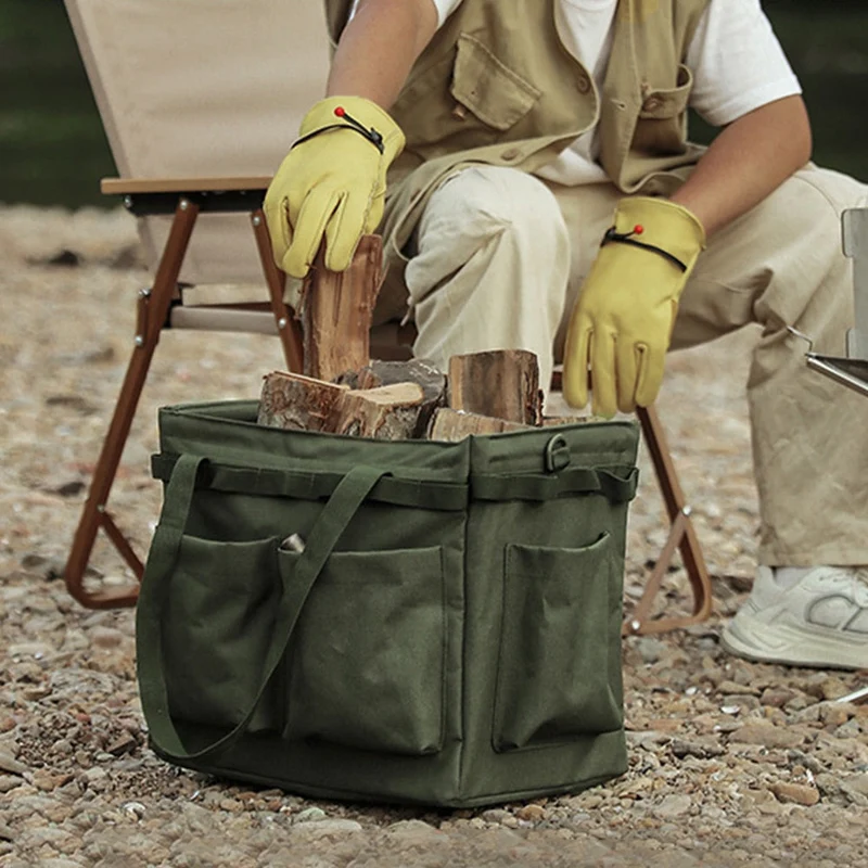Multi-poches sacs de pique-nique Oxford tissu Camping outils sacs de rangement grande capacité sac à main pliant chasse en plein air Magazine pounch