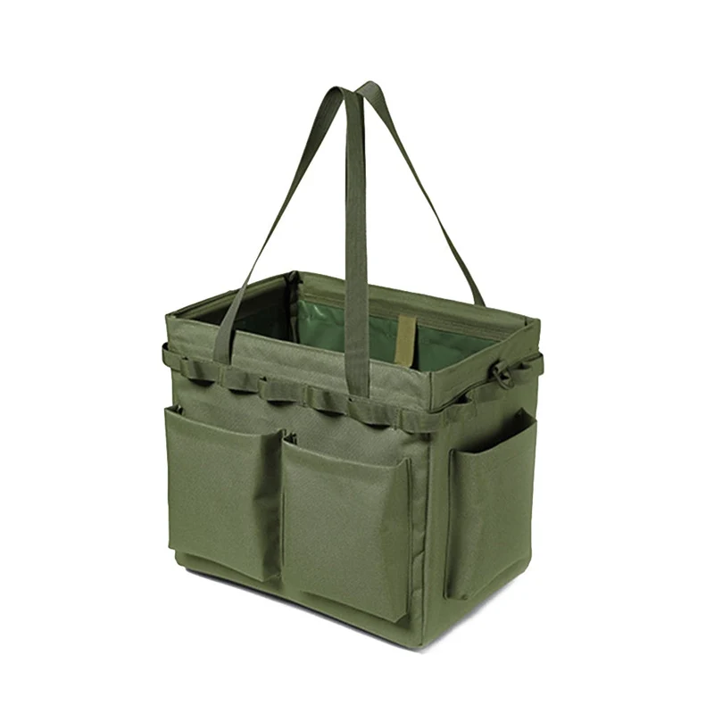 Multi-poches sacs de pique-nique Oxford tissu Camping outils sacs de rangement grande capacité sac à main pliant chasse en plein air Magazine pounch