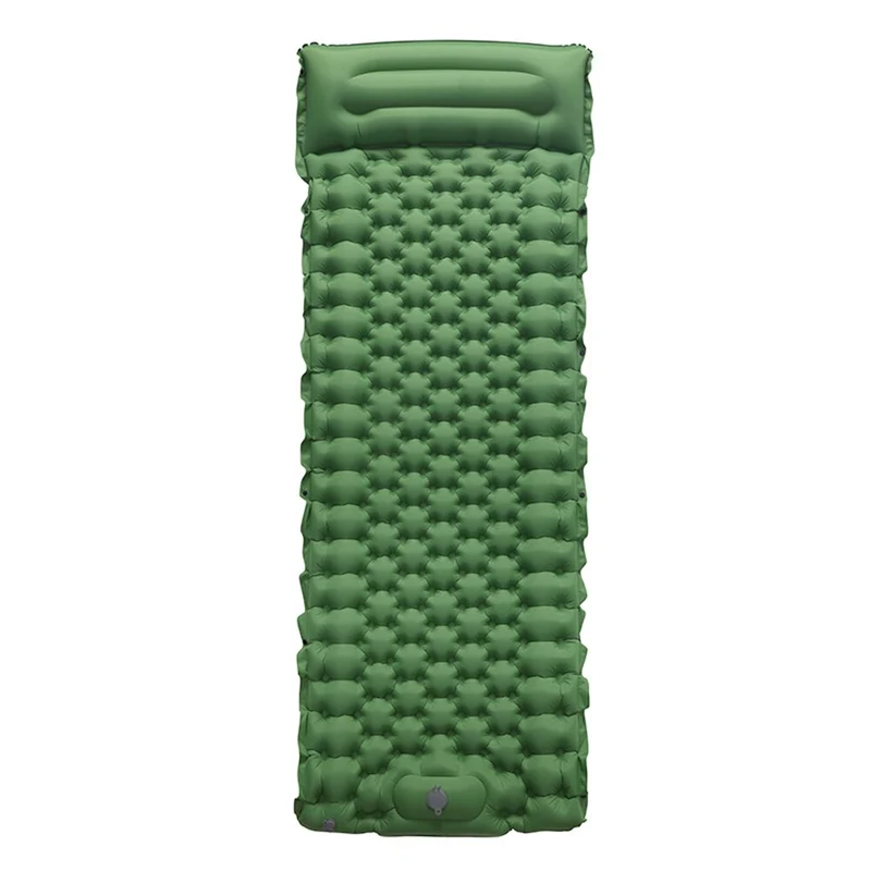 Matelas gonflable de sommeil imperméable coussin de Camping en plein air avec sac de rangement oreiller pliable pied tapis de remplissage d'air lit